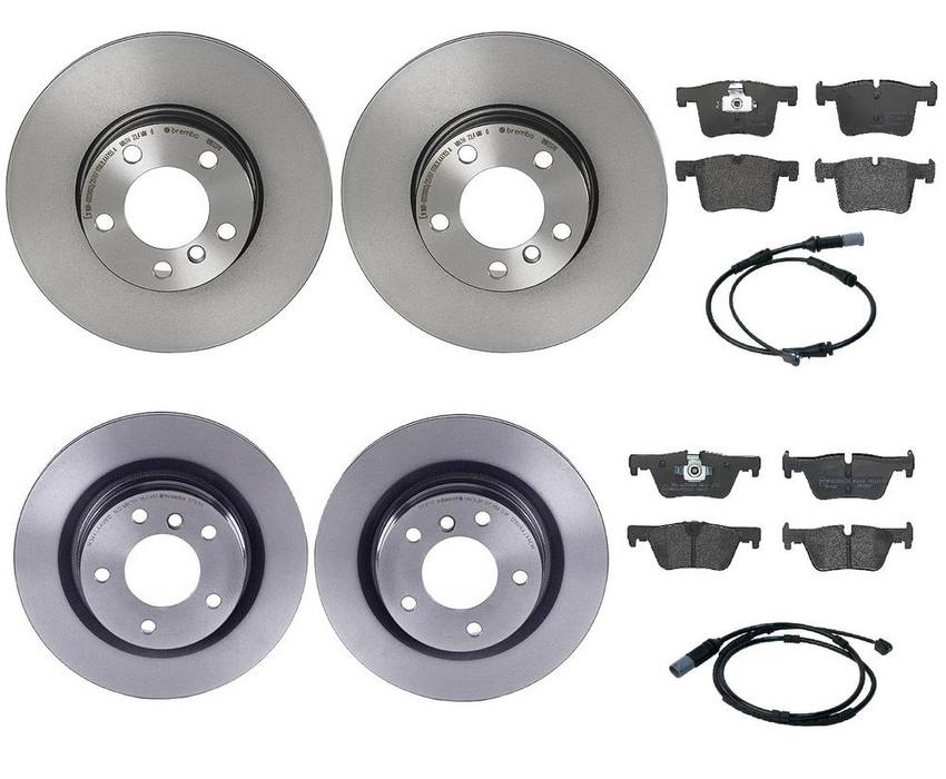 BMW Brembo Brake Kit - Pads &  Rotors Front and Rear (312mm/300mm) (Low-Met) 34356792292 - Brembo 1593872KIT